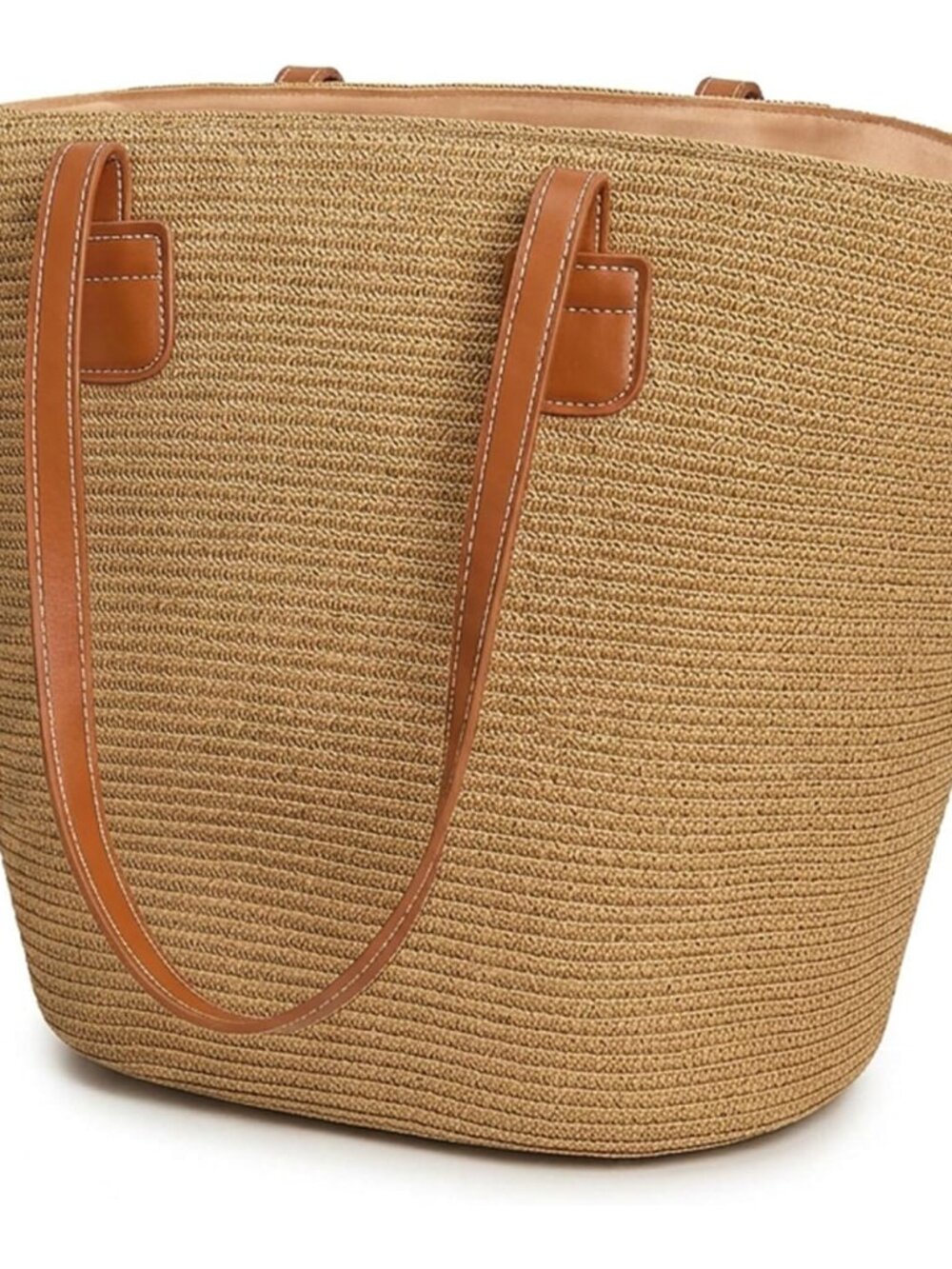 Fine Living Woven Boho Bag for Women – Woven Shoulder Bag, Straw Handbag, Wicker